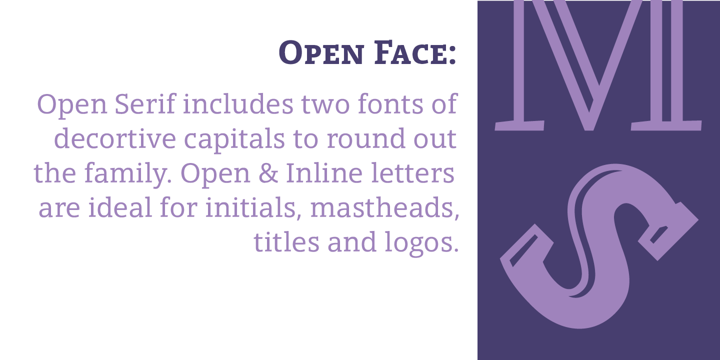 Ejemplo de fuente Open Serif Book Italic